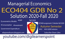 ECO404 GDB No 1 Solution Fall 2020, ECO404 GDB No 1 Solution 2020, #VU, #Digilearnerspoint