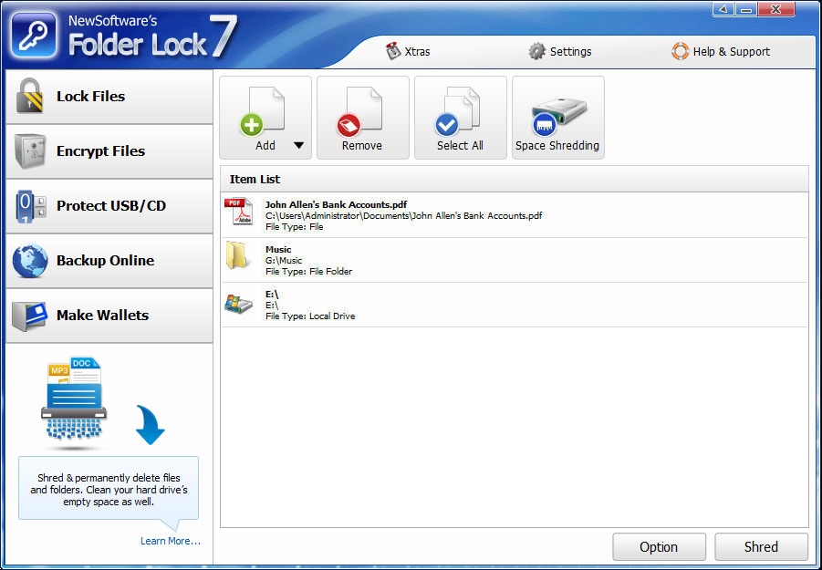 Free Folder Lock 7