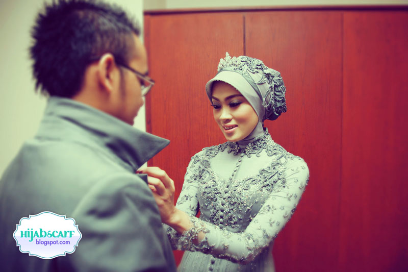 Style Spotted : Anneke's Wedding Dress - Hijab Scarf