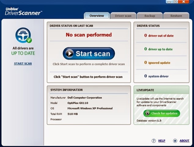 Uniblue Driver Scanner 2013 Free Download 
