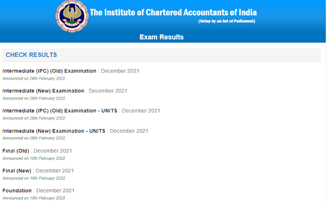 ICAI CA Foundation Result 2022 out notification latest news update