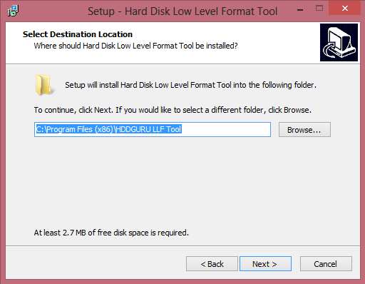 Setup HDD Guru Low Level Format for Windows