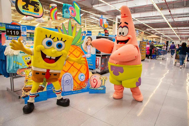 SpongeBob and Patrick Star at Walmart Mexico