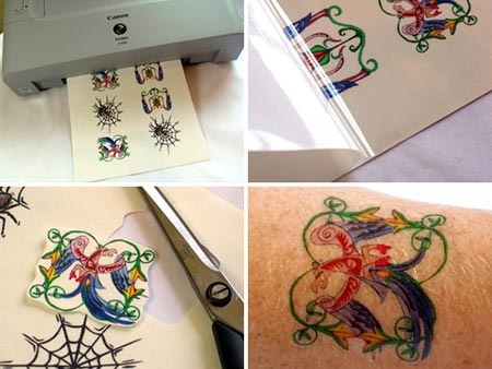 Temporary tattoo designs offer a great way to test out a tattoo design 