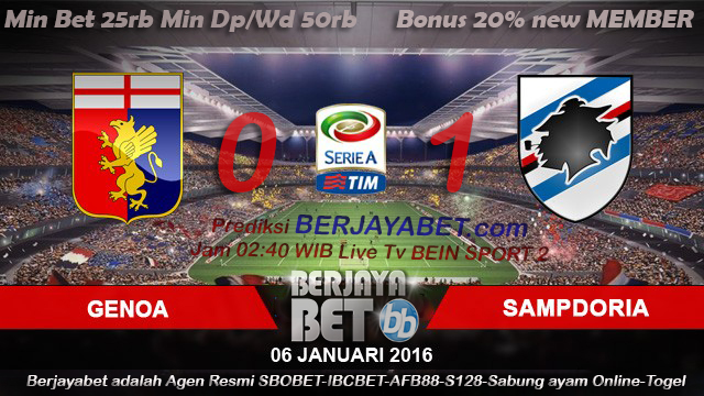 Prediksi Skor Genoa vs Sampdoria Serie-A Italia 6 Januari 2016