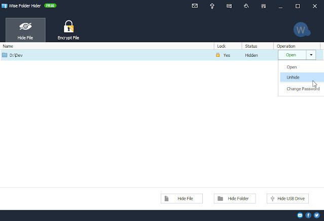 mozunote.com - Sembunyikan dan Amankan File  Folder Di komputermu Pake Wise Folder Hider