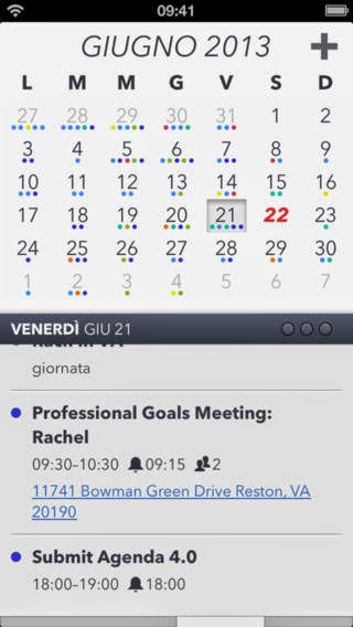 L'app Agenda Calendar 4