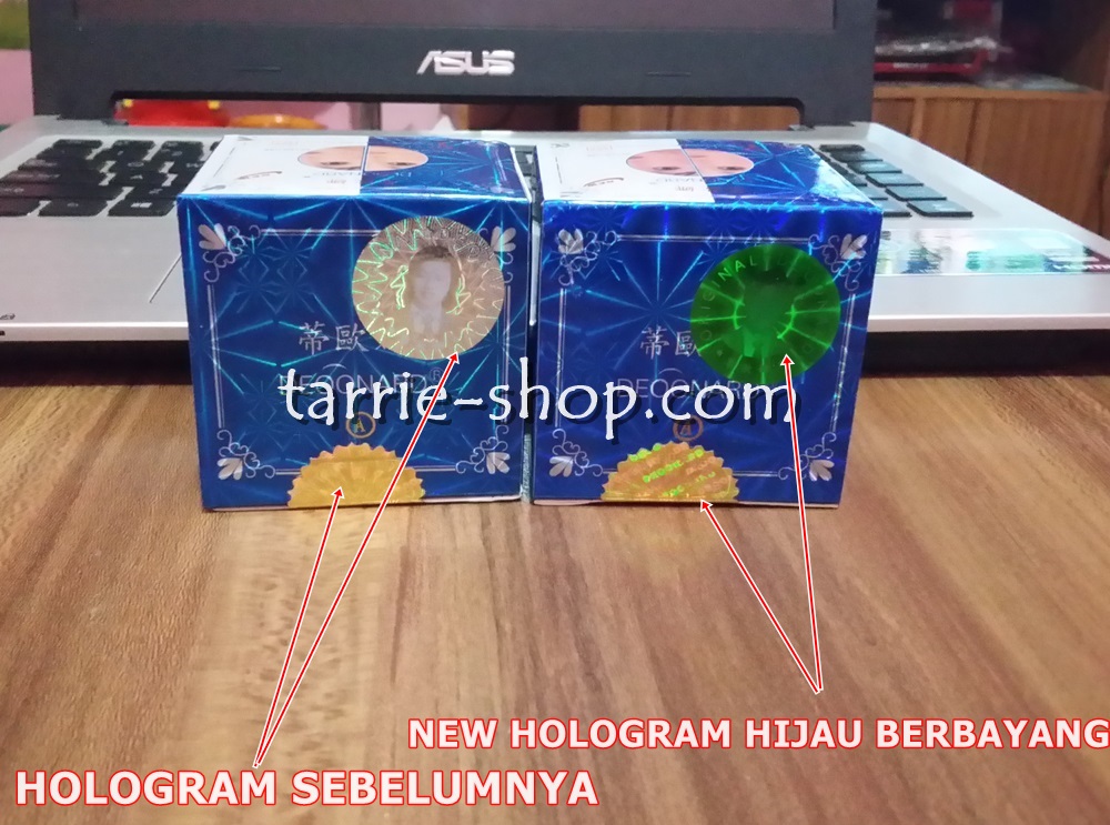 Hologram Original Silver Holo HIJAU Deoonard 7 Days