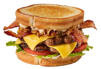 Carl's Jr. Double Sourdough Star burger.