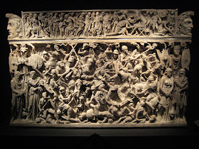 Impressive sarcophagus at the Palazzo Massimo alle Terme.  I stared at it for awhile.  So much detail!