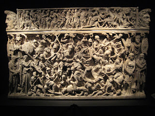 Impressive sarcophagus at the Palazzo Massimo alle Terme.  I stared at it for awhile.  So much detail!