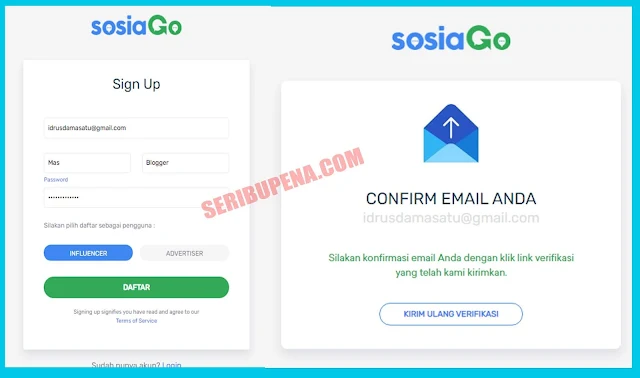 Cara Daftar di Sosiago