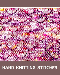 Learn Dandelion Flower Pattern with our easy to follow instructions at HandKnittingStitches.com