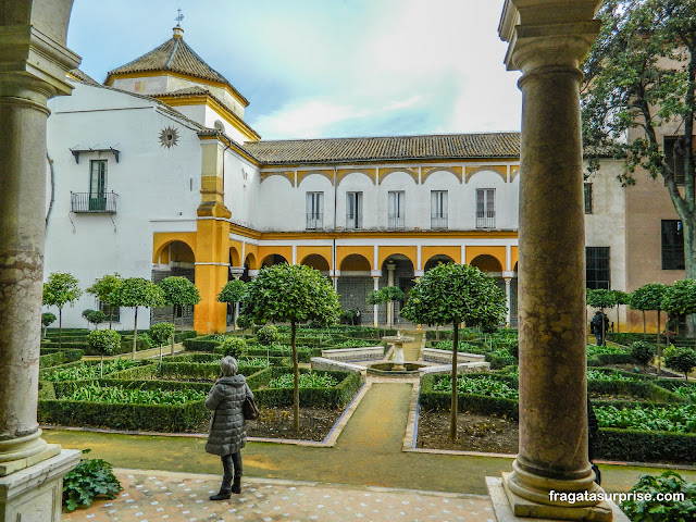 Jardim da Casa de Pilatos em Sevilha