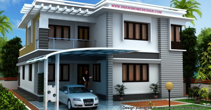 Trendy South Indian  House  design  by Shiaz