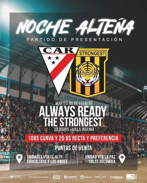 Venta de Entradas Always ready vs The Strongest