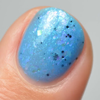 neon blue nail polish