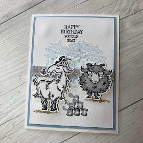 Card idea using Way To Goat Stamp Set from Stampin' Up!