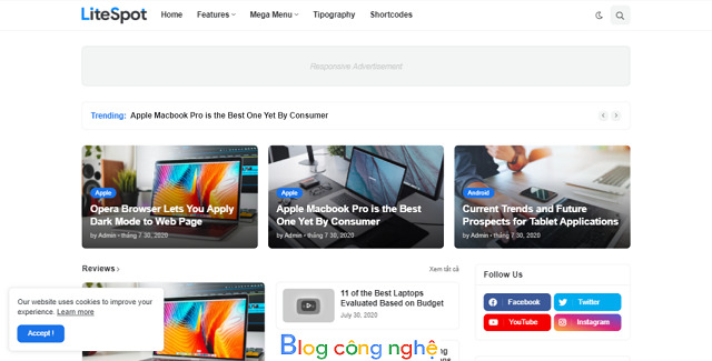 LiteSpot Premium Blogger Template