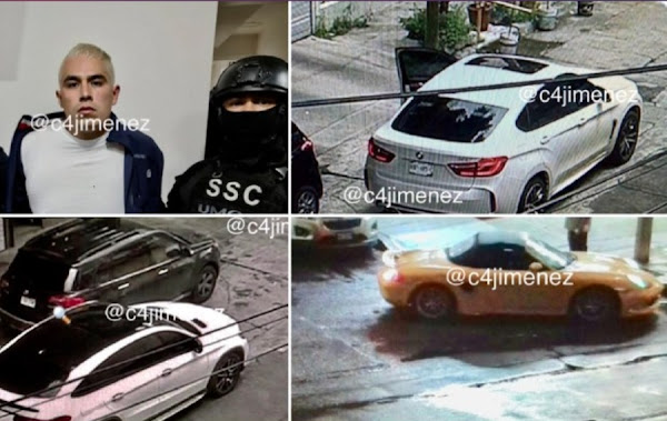 Porsche, Audi, BMW, y Mercedes Benz, los «humildes» autos de El Lucas, peligroso criminal de la CDMX