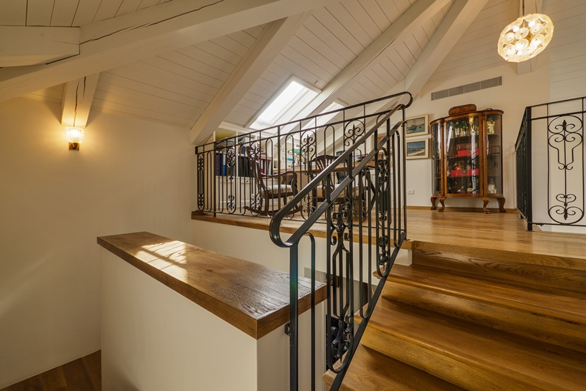 Stairs in the Townhouse decorated in the style of old Neve Tzedek, Israel
