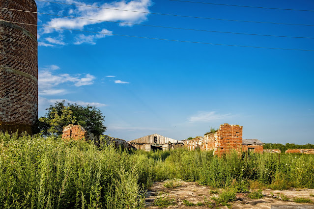 Старые кирпичные остовы