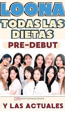 LOONA se a convertido en todo un referente del genero k-pop! Hoy veremos las increíbles dietas cada una de las chicas antes de debutar.