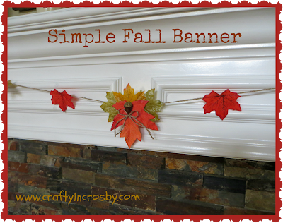 leaf angels, acorns, Thanksgiving Banner, easy fall banner