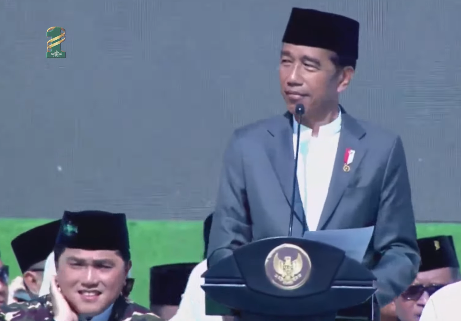 Sambutan Presiden Joko Widodo pada Resepsi Puncak Satu Abad Nahdlatul Ulama