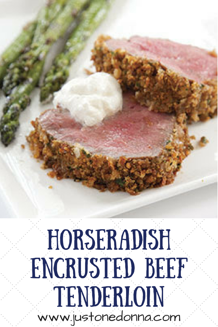 Elegant Horseradish Encrusted Beef Tenderloin - Just~One~Donna