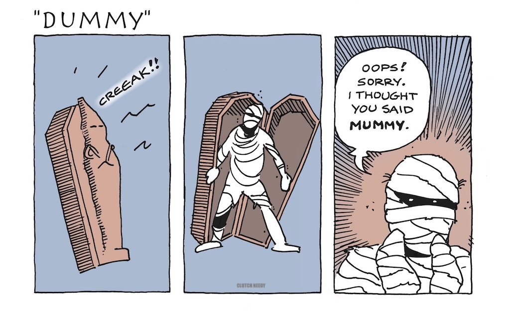 EGYPTIAN MUMMY cartoon by Clutch Needy