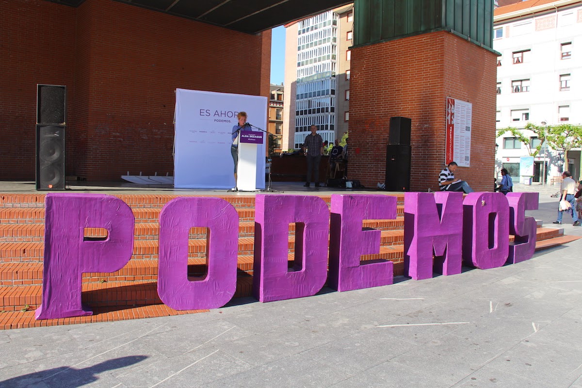 Inicio de campaña de Podemos en Barakaldo