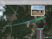 Tornado path and strength from Glascock county, Georgia (glascockpath)