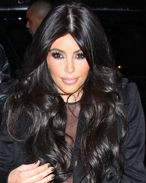 Kim Kardashian FAKE Bangs Posted by Hair Goddess Of NY at 1139 AM