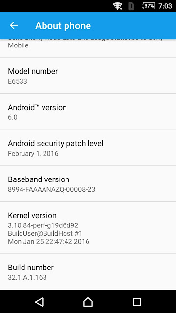 Xperia Z Series Marshmallow update