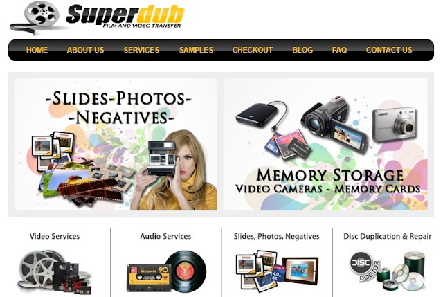 Video Services, Audio Services, Slides, Photos, Negatives, Disc Duplication