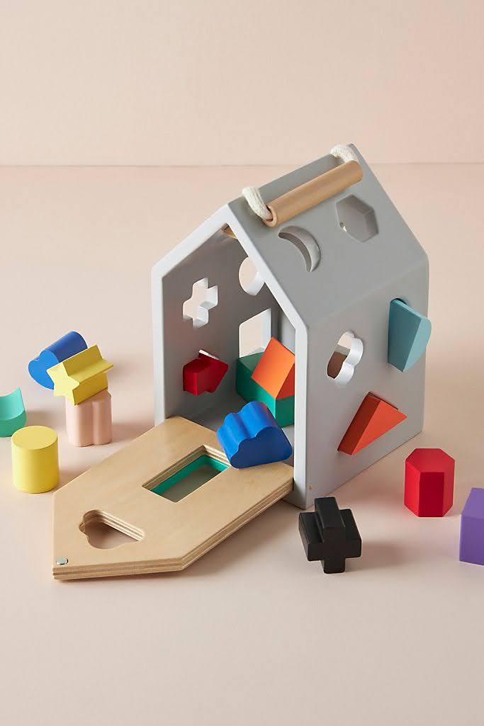 House Shape Sorter Toy Set | Anthropologie