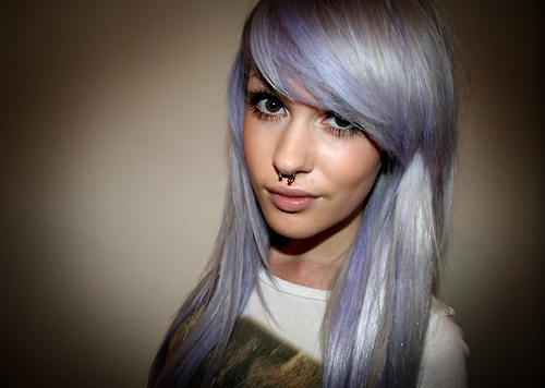 hair with purple underneath. Cute Purple Hair