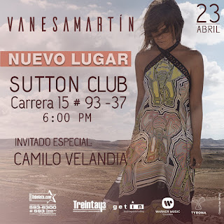 CONCIERTO DE VANESA MARTÍN EN BOGOTÁ