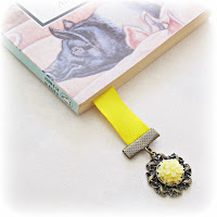 image diy vintage style ribbon bookmark beaded tutorial