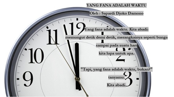 YANG FANA ADALAH WAKTU