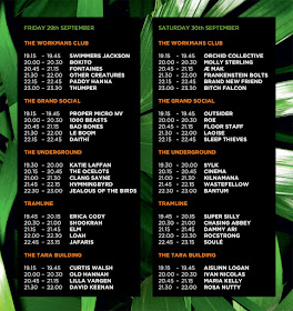 Hard Working Class Heroes Timetable Line-Up 2017 HWCH