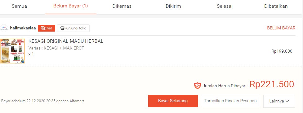 Cara Melihat Total Belanja di Shopee