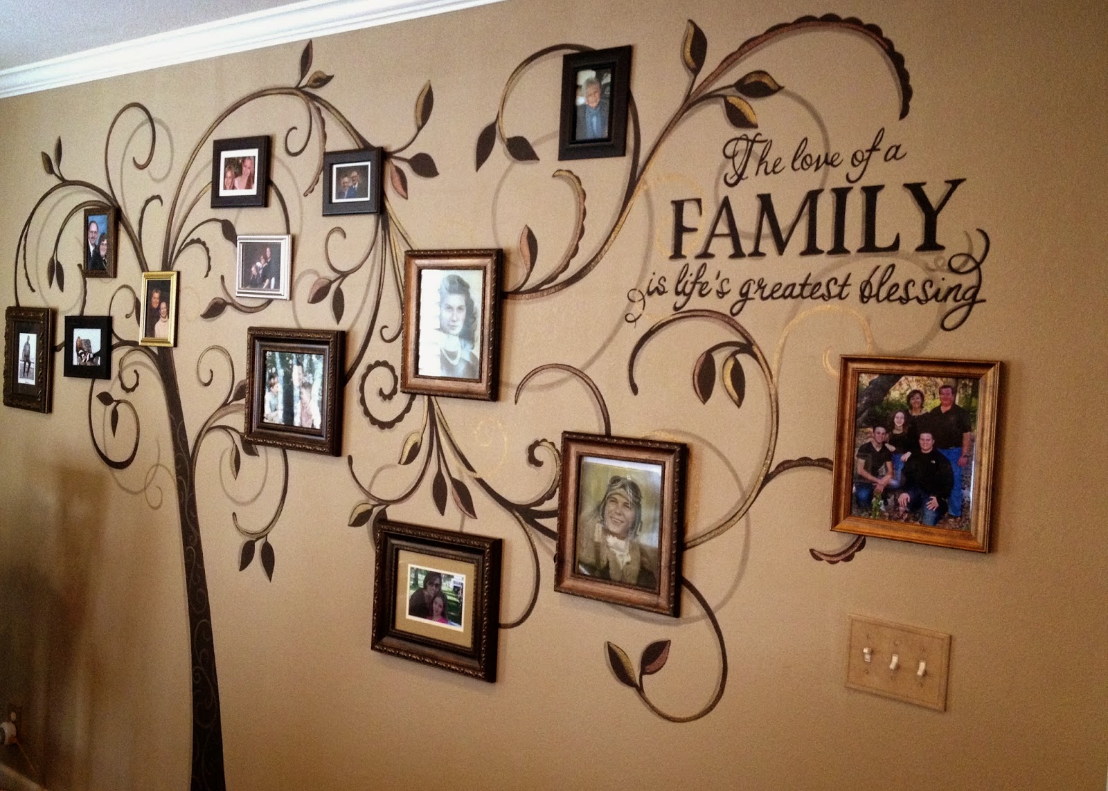 Creative Living with Pennie and Page Family  Tree Mural