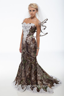 camouflage wedding dresses pictures
