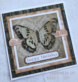 Tim Holtz Tattered Butterfly Bigz die birthday cards