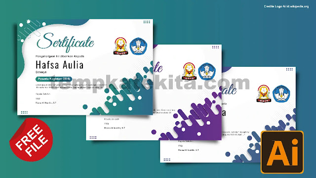 Download Template Sertifikat OSIS Keren Photoshop Dan Coreldraw