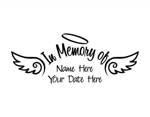 In memory of decals personalized