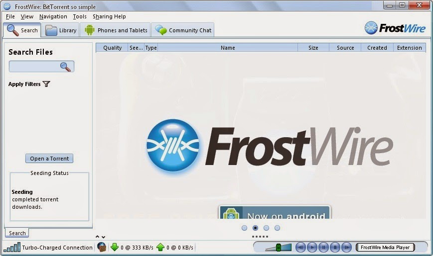 Software Downloader Torrent FrostWire Version 6.1.0 Full 
