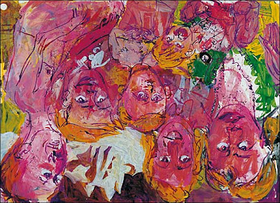  Georg BASELITZ Wir besuchen den Rhein I (Nous visitons le Rhin I), 1996,    